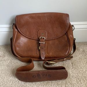 Orvis Tan Leather Gun Case